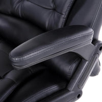 8 Point Massage Office Chair Heated Seat Recliner PU Black Furniture Kings Warehouse 