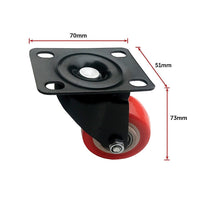 8 x 2" Polyurethane Castor Wheels - Swivel and 4 with brake Tools Kings Warehouse 