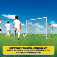 8' x 5' Soccer Football Goal Foot Portable Net Quick Set Up Sports & Fitness Kings Warehouse 