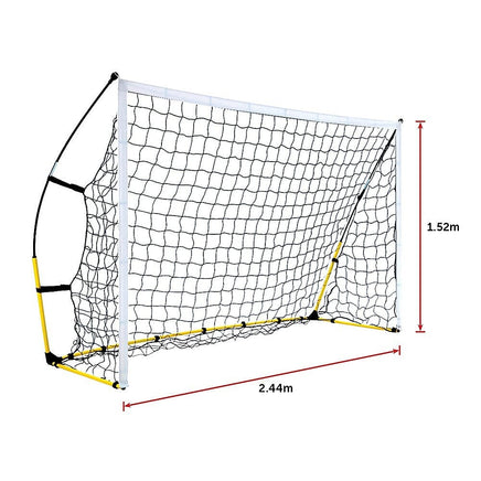 8' x 5' Soccer Football Goal Foot Portable Net Quick Set Up Sports & Fitness Kings Warehouse 
