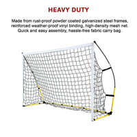 8' x 5' Soccer Football Goal Foot Portable Net Quick Set Up Sports & Fitness Kings Warehouse 