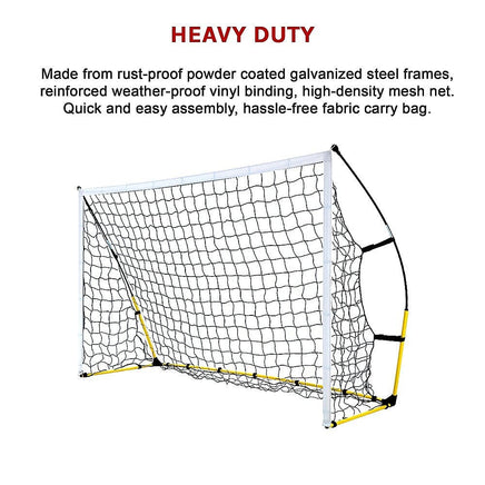 8' x 5' Soccer Football Goal Foot Portable Net Quick Set Up Sports & Fitness Kings Warehouse 