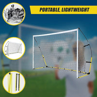 8' x 5' Soccer Football Goal Foot Portable Net Quick Set Up Sports & Fitness Kings Warehouse 