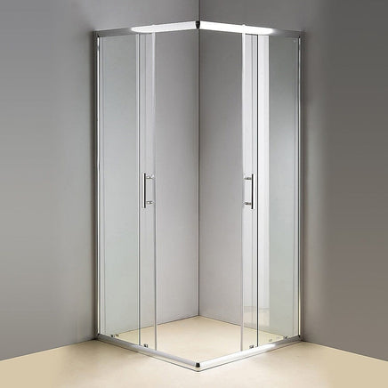 800 x 800mm Sliding Door Nano Safety Glass Shower Screen By Della Francesca Furniture Kings Warehouse 