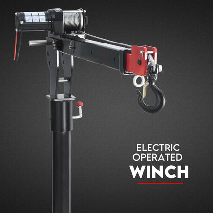 800kg Electric Hoist Winch Crane 12V Swivel Car Truck UTE Lift 360° Pick Up Auto Accessories Kings Warehouse 