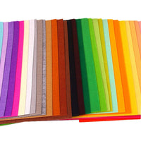 80PCS Non Woven Felt Fabric Sheets 15X15cm Mixed Color Kids Handcraft DIY Art Kings Warehouse 