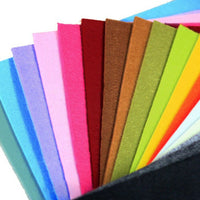 80PCS Non Woven Felt Fabric Sheets 15X15cm Mixed Color Kids Handcraft DIY Art Kings Warehouse 