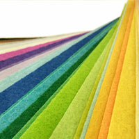 80PCS Non Woven Felt Fabric Sheets 15X15cm Mixed Color Kids Handcraft DIY Art Kings Warehouse 