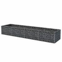 Gabion Raised Bed Steel 360x90x50 cm