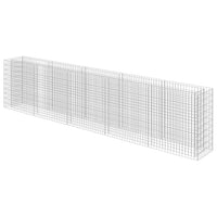 Gabion Raised Bed Galvanised Steel 450x50x100 cm