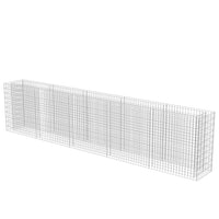 Gabion Raised Bed Galvanised Steel 450x50x100 cm