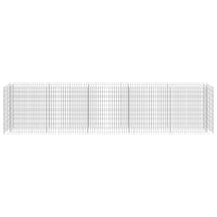 Gabion Raised Bed Galvanised Steel 450x50x100 cm