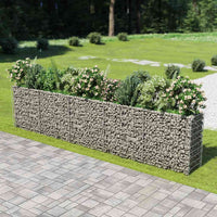 Gabion Raised Bed Galvanised Steel 450x50x100 cm
