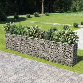Gabion Raised Bed Galvanised Steel 450x50x100 cm