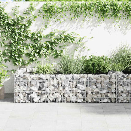 Gabion Planter Galvanised Steel 180x90x50 cm