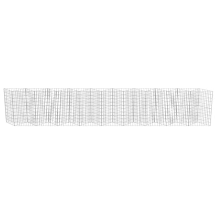 Gabion Wall Galvanised Steel 630x30x100 cm