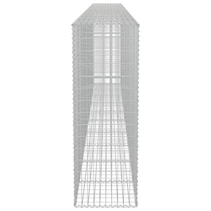 Gabion Wall with Covers Galvanised Steel 600x50x150 cm