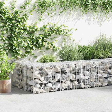 Gabion Wall with Covers Galvanised Steel 600x30x50 cm