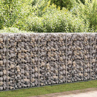 Gabion Wall with Covers Galvanised Steel 900x50x100 cm