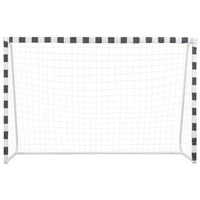 Soccer Goal 300x200x90 cm Metal Black and White