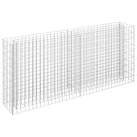 Gabion Raised Bed Galvanised Steel 180x30x90 cm