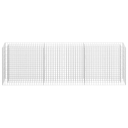 Gabion Raised Bed Galvanised Steel 270x30x90 cm