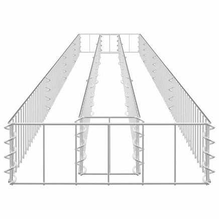 Gabion Raised Bed Galvanised Steel 360x30x10 cm