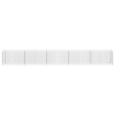 Gabion Raised Bed Galvanised Steel 450x30x60 cm