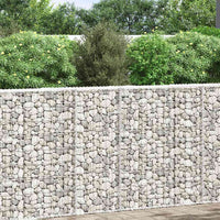 Trapezium Gabion Raised Bed Galvanised Steel 100x20x100 cm