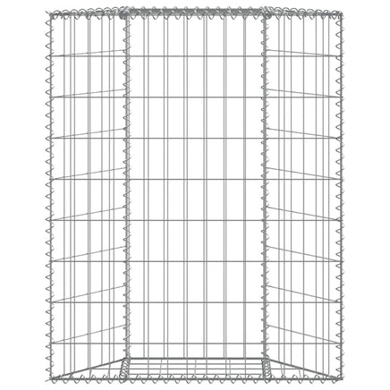 Trapezium Gabion Raised Bed Galvanised Steel 100x20x100 cm