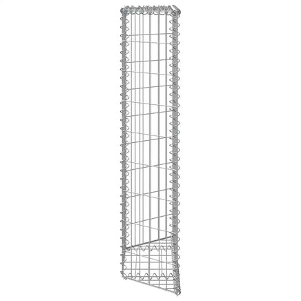 Trapezium Gabion Raised Bed Galvanised Steel 100x20x100 cm