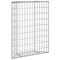 Trapezium Gabion Raised Bed Galvanised Steel 100x20x100 cm