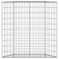 Trapezium Gabion Raised Bed Galvanised Steel 100x20x100 cm