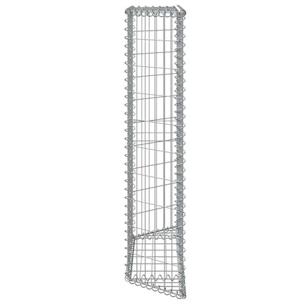 Trapezium Gabion Raised Bed Galvanised Steel 100x20x100 cm
