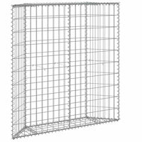 Trapezium Gabion Raised Bed Galvanised Steel 100x20x100 cm
