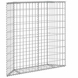 Trapezium Gabion Raised Bed Galvanised Steel 100x20x100 cm