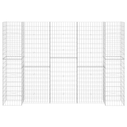 H-Shaped Gabion Planter Steel Wire 260x40x200 cm