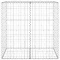 Gabion Wall with Covers Galvanised Steel 100x60x100 cm