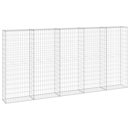 Gabion Wall with Covers Galvanised Steel 300x30x150 cm