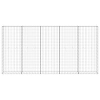 Gabion Wall with Covers Galvanised Steel 300x30x150 cm