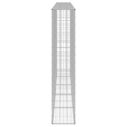 Gabion Wall with Covers Galvanised Steel 300x30x150 cm