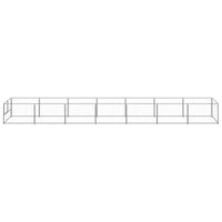 Dog Kennel Silver 7 m² Steel