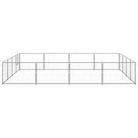 Dog Kennel Silver 16 m² Steel