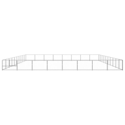 Dog Kennel Silver 80 m² Steel