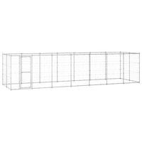 Outdoor Dog Kennel Galvanised Steel 16.94 m²