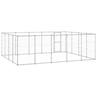 Outdoor Dog Kennel Galvanised Steel 24.2 m²