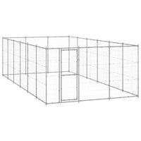 Outdoor Dog Kennel Galvanised Steel 21.78 m²