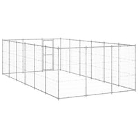 Outdoor Dog Kennel Galvanised Steel 21.78 m²