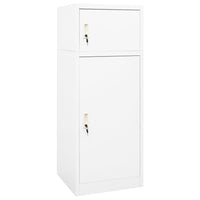Saddle Cabinet White 53x53x140 cm Steel