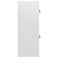 Saddle Cabinet Light Grey 53x53x140 cm Steel